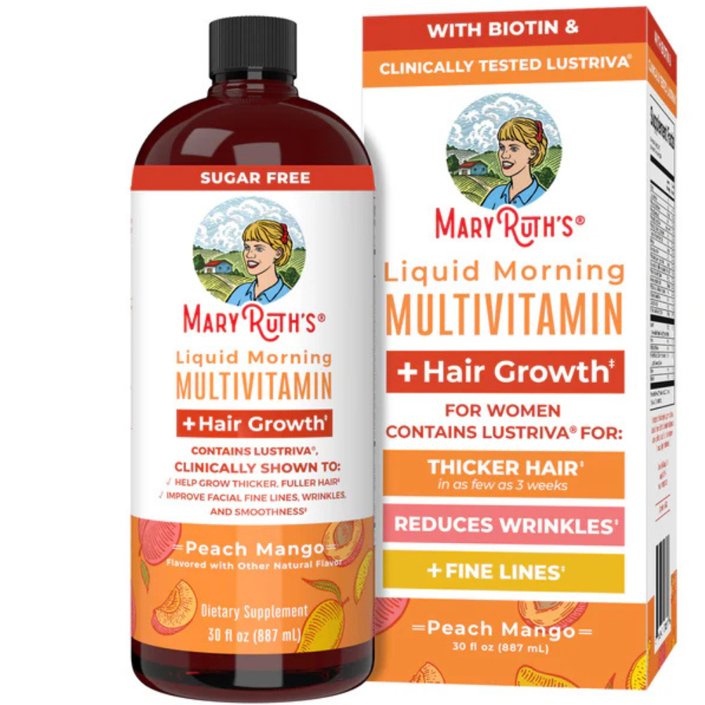 LIQUID MORNING MULTIVITAMIN + HAIR GROWTH PEACH MANGO