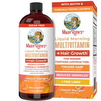 Thumbnail for LIQUID MORNING MULTIVITAMIN + HAIR GROWTH PEACH MANGO