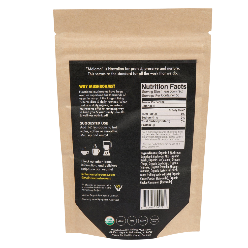 8 MUSHROOM CACAO MIX POWDER