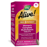 Thumbnail for Alive! Max3 Potency Women's Complete Multivitamin