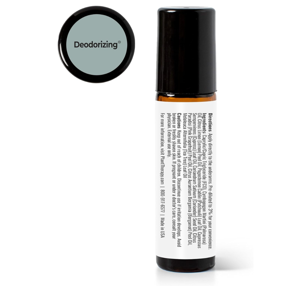 Deodorizing Synergy Essential Oil Blend Pre-Diluted Roll-On