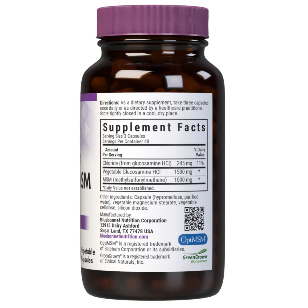 GLUCOSAMINA Y MSM VEGETARIANO