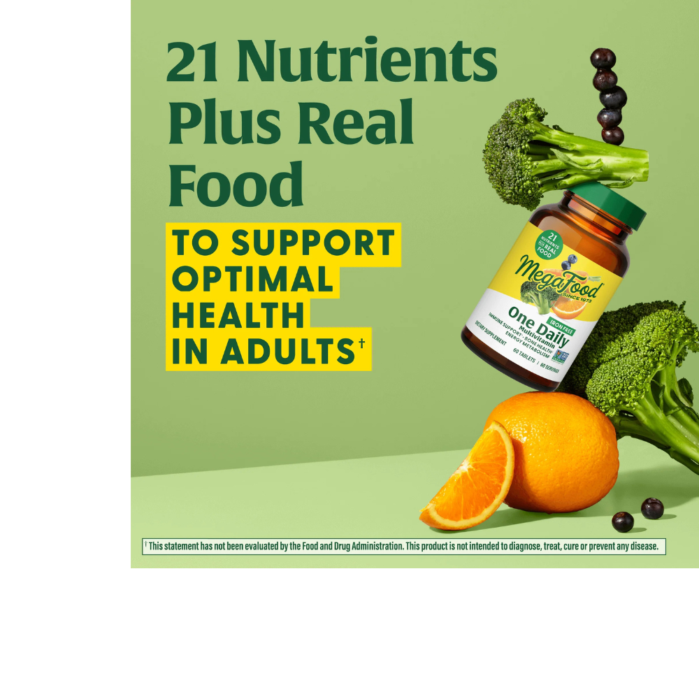 Un multivitamínico diario sin hierro
