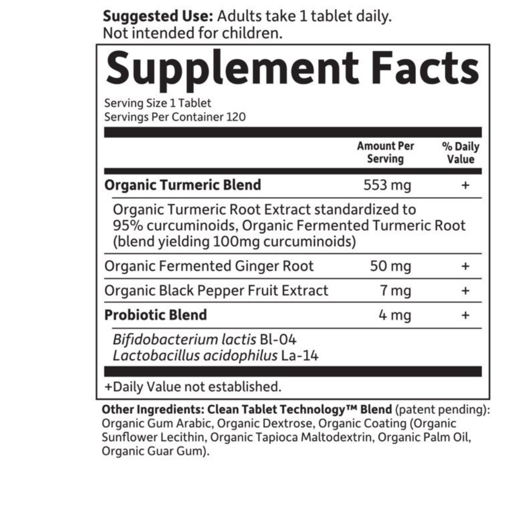 Organics Extra Strength Turmeric Tablets