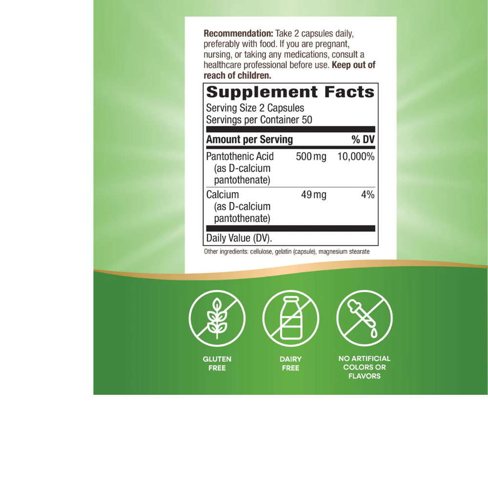 Ácido pantoténico Vitamina B5