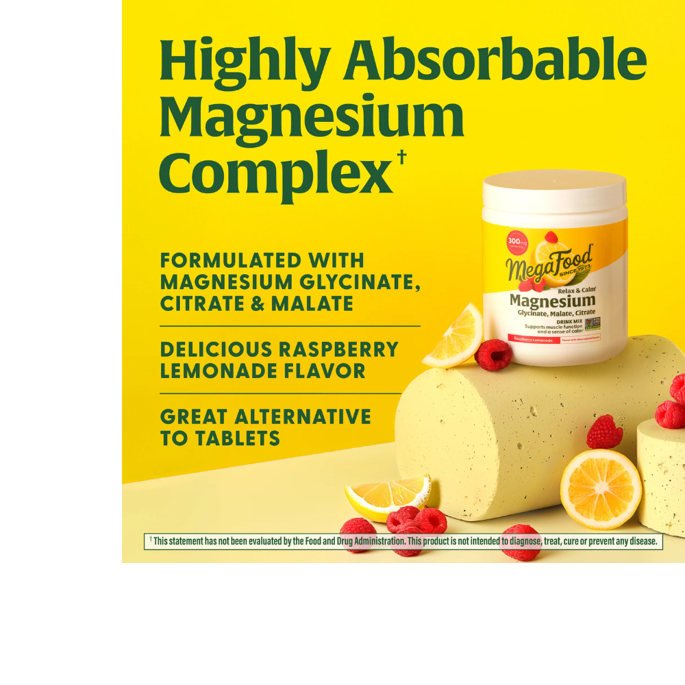Relax + Calm Magnesium Powder - Raspberry Lemonade Flavor