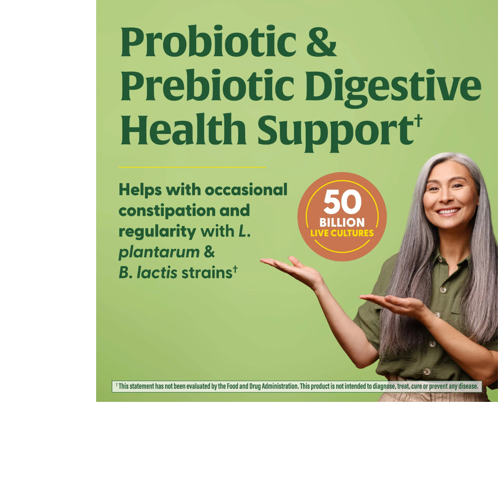 MegaFlora Probiótico + Prebiótico con Cúrcuma