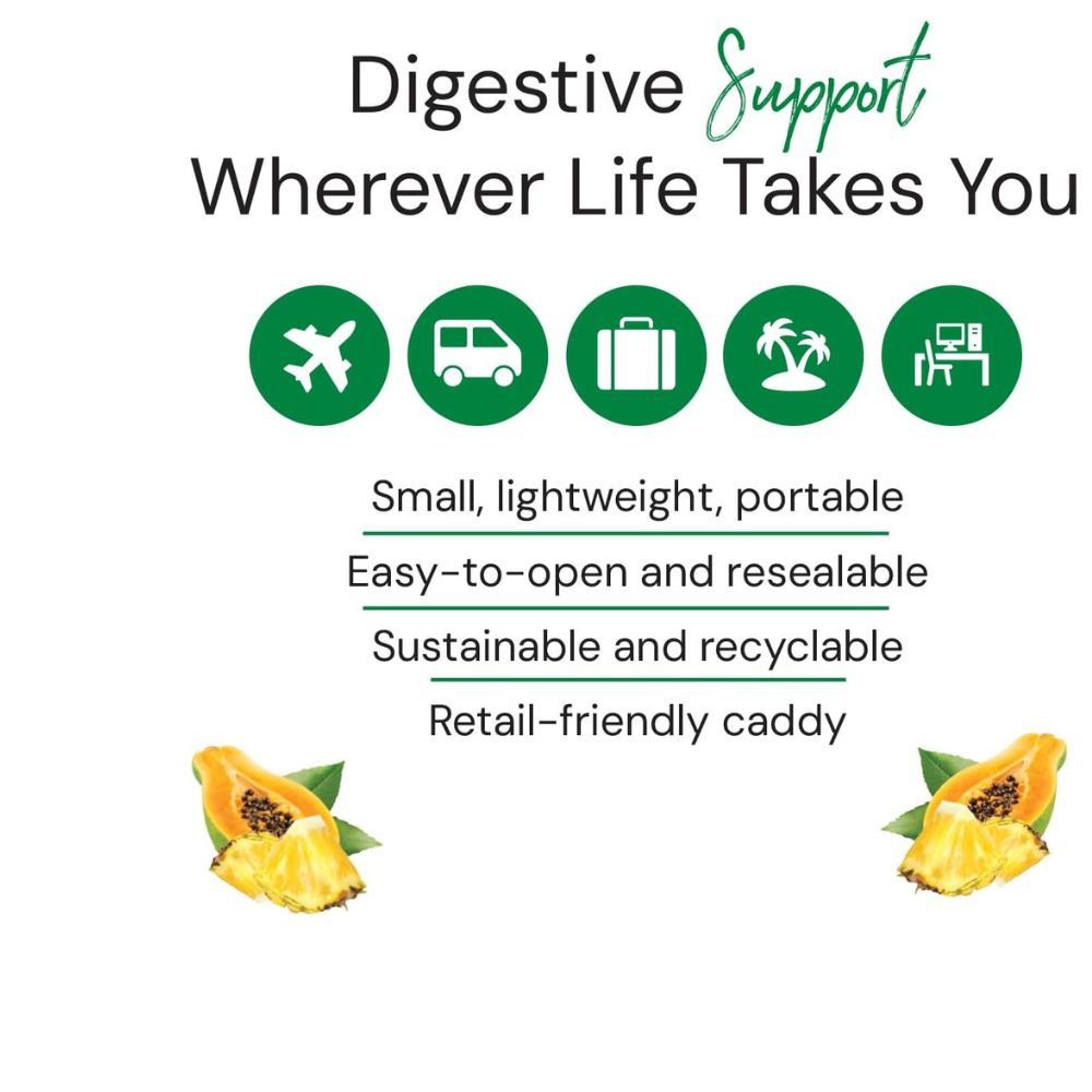 APOYO DIGESTIVO DE PAPAYA - PARA LLEVAR, SABOR PIÑA-PAPAYA