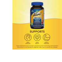Thumbnail for Alive! Premium Men’s 50+ Gummy Multivitamin