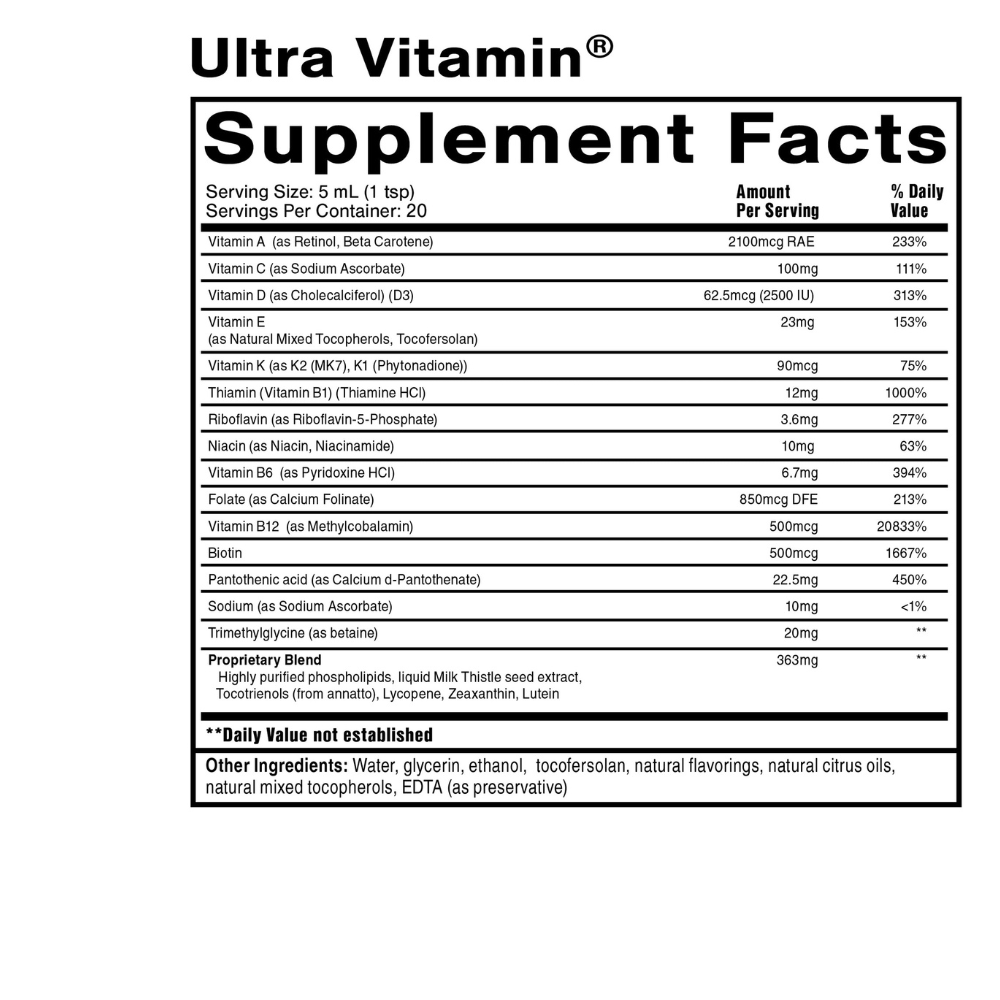 Nanoformulated Ultra Vitamin