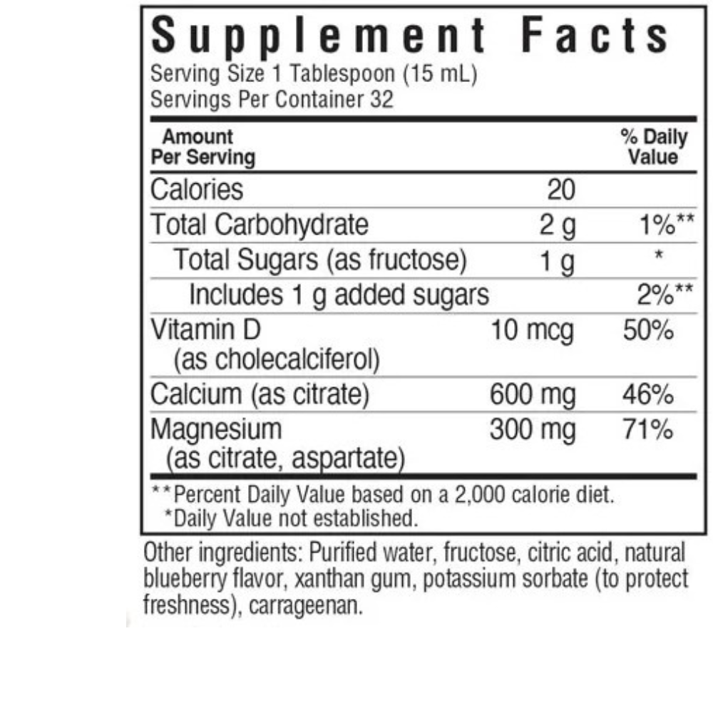 LIQUID CALCIUM MAGNESIUM CITRATE & VITAMIN D3 - Orange Flavor