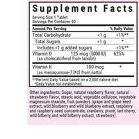 Thumbnail for Vitamina D3 y K2 EarthSweet Masticables - Sabor Frambuesa