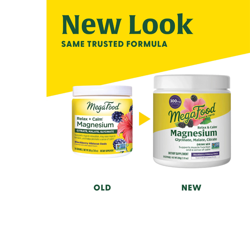 Relax + Calm Magnesium Powder - Blackberry Hibiscus Oasis Flavor