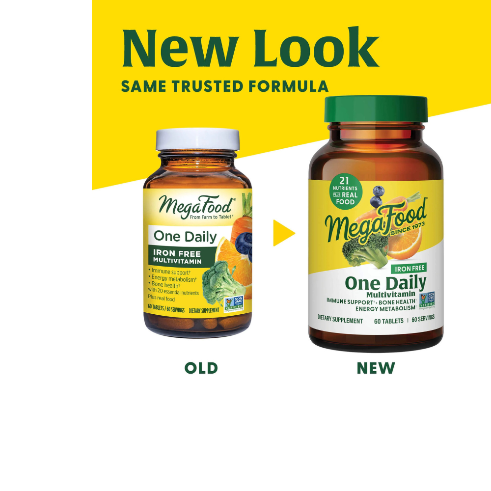 Un multivitamínico diario sin hierro