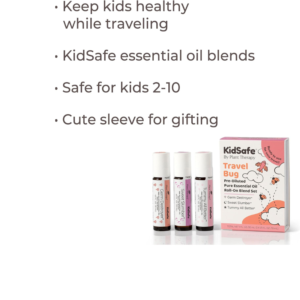 Travel KidSafe Pre-Diluted Pure Essential Oil Roll-On Blend Set