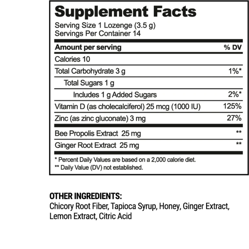 Ginger Lemon Soothing Lozenges