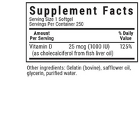 Thumbnail for VITAMIN D3 25 mcg (1000 IU)