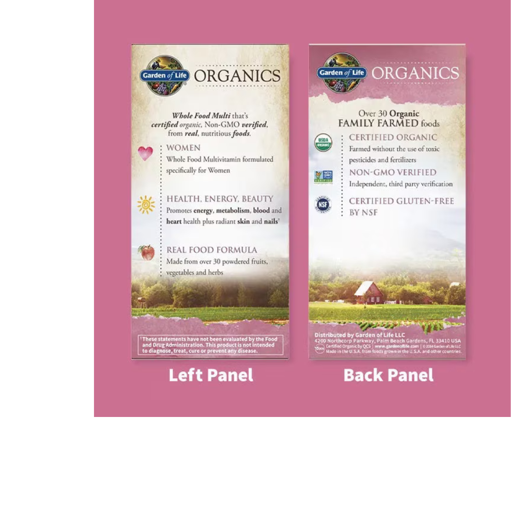 Organics Women's Multi Tablets