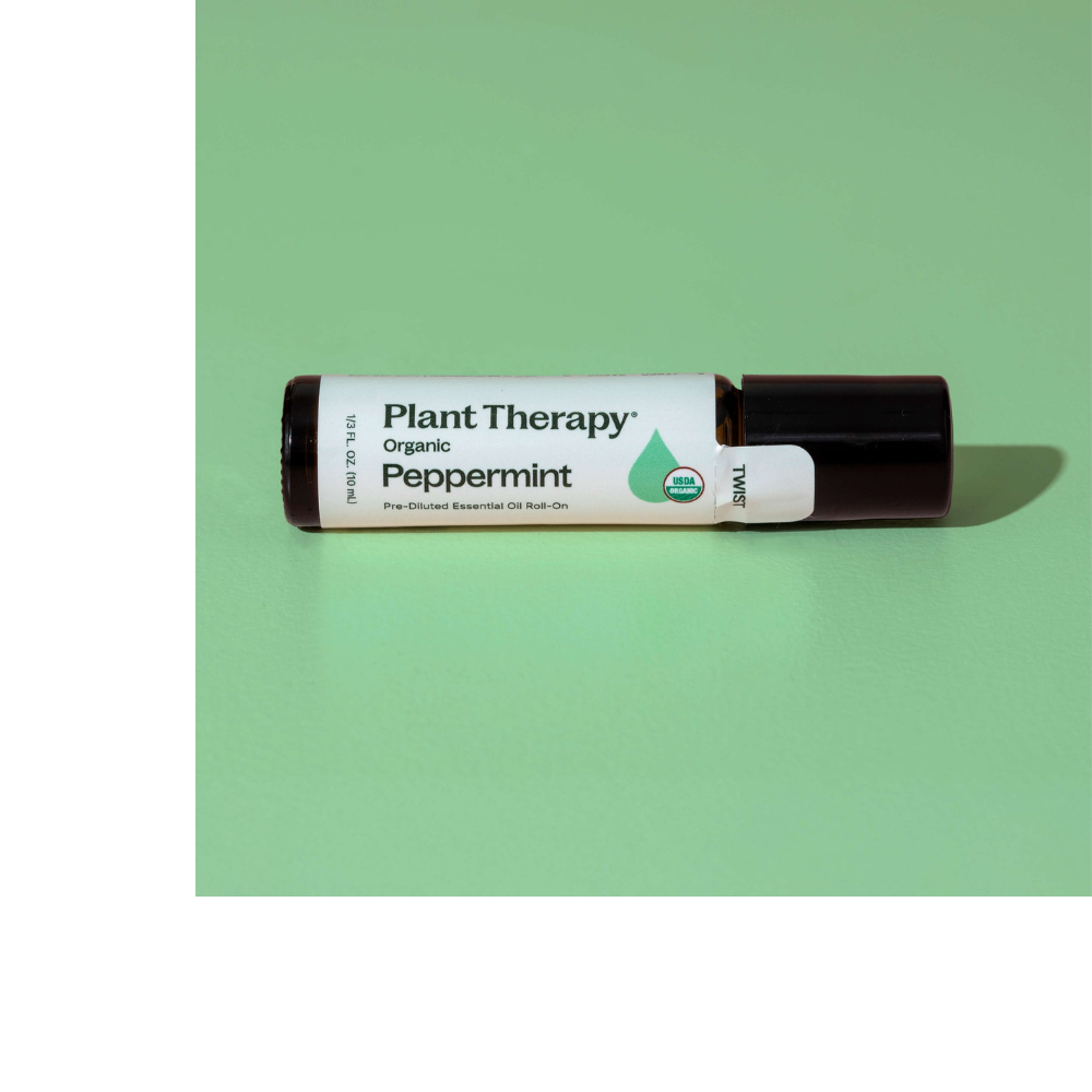 Organic Peppermint Essential Oil Pre-Diluted Roll-On