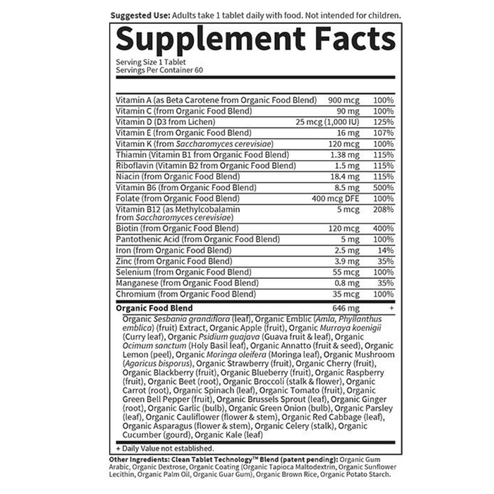 Organics Women's Multi Tablets