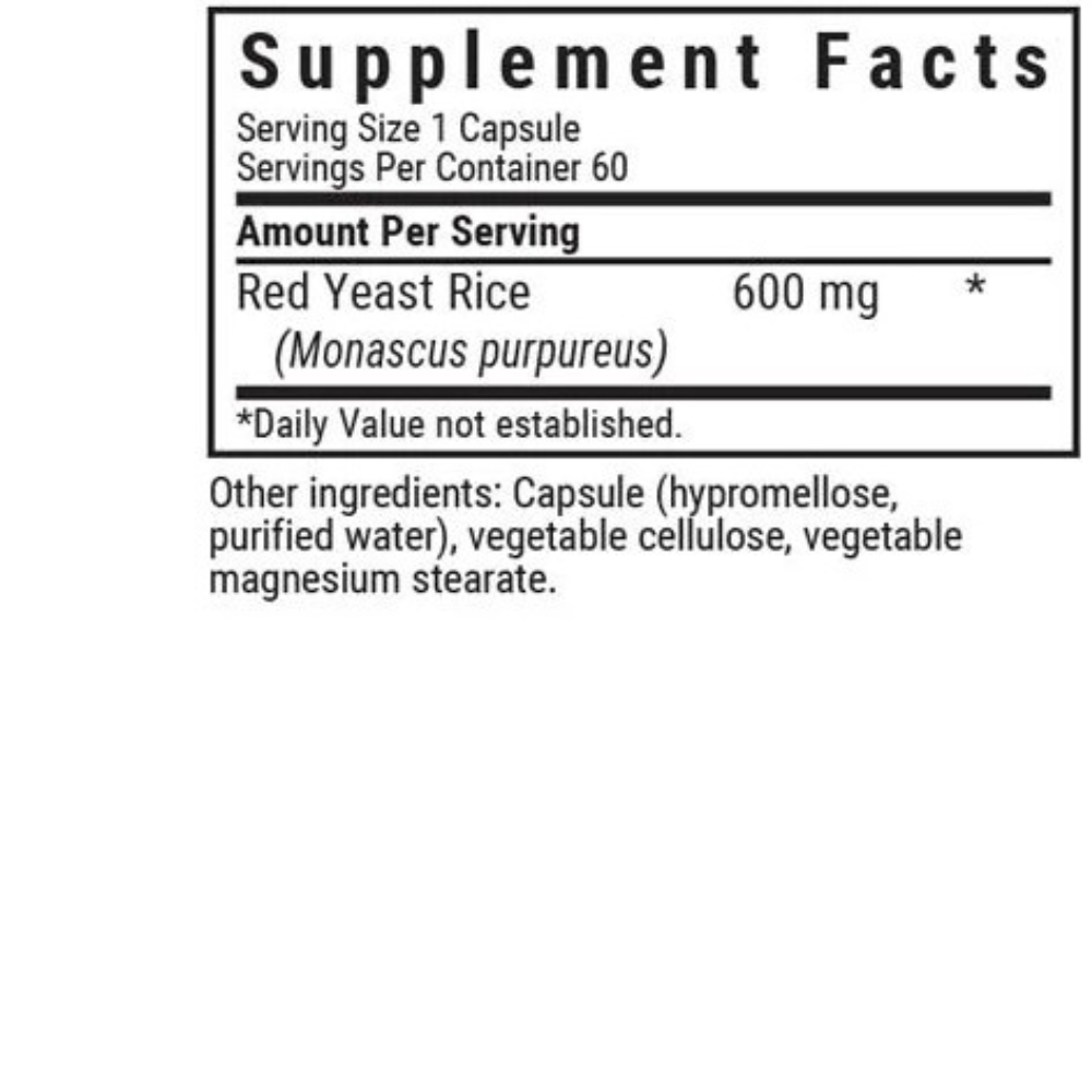 RED YEAST RICE 600 mg