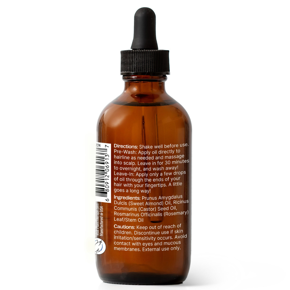 Aceite capilar de romero y ricino