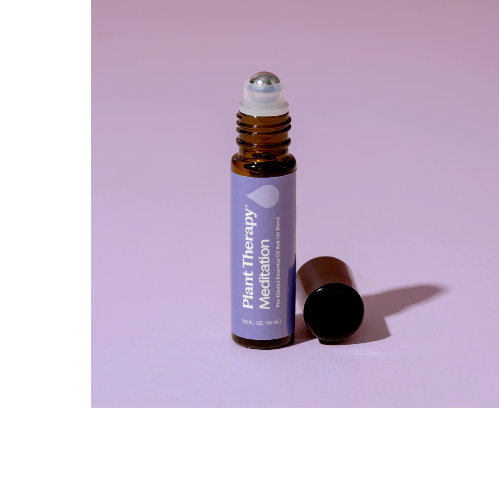 Mezcla de aceites esenciales para meditación con roll-on prediluido