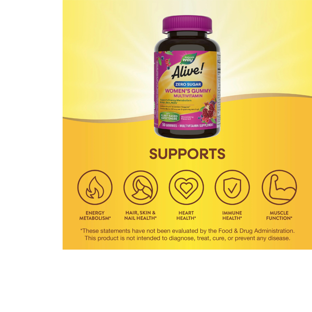 Alive! Zero Sugar Women's Gummy Multivitamin