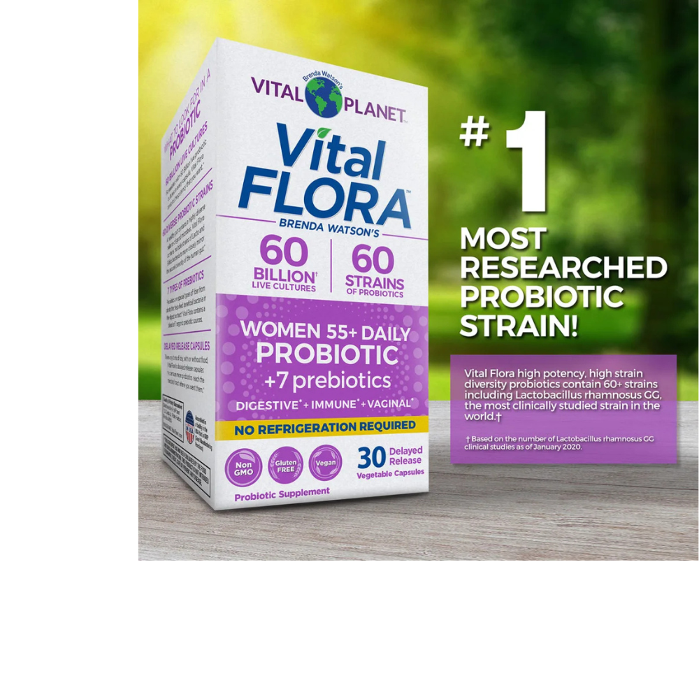 Vital Flora Probiótico Diario para Mujeres 55+