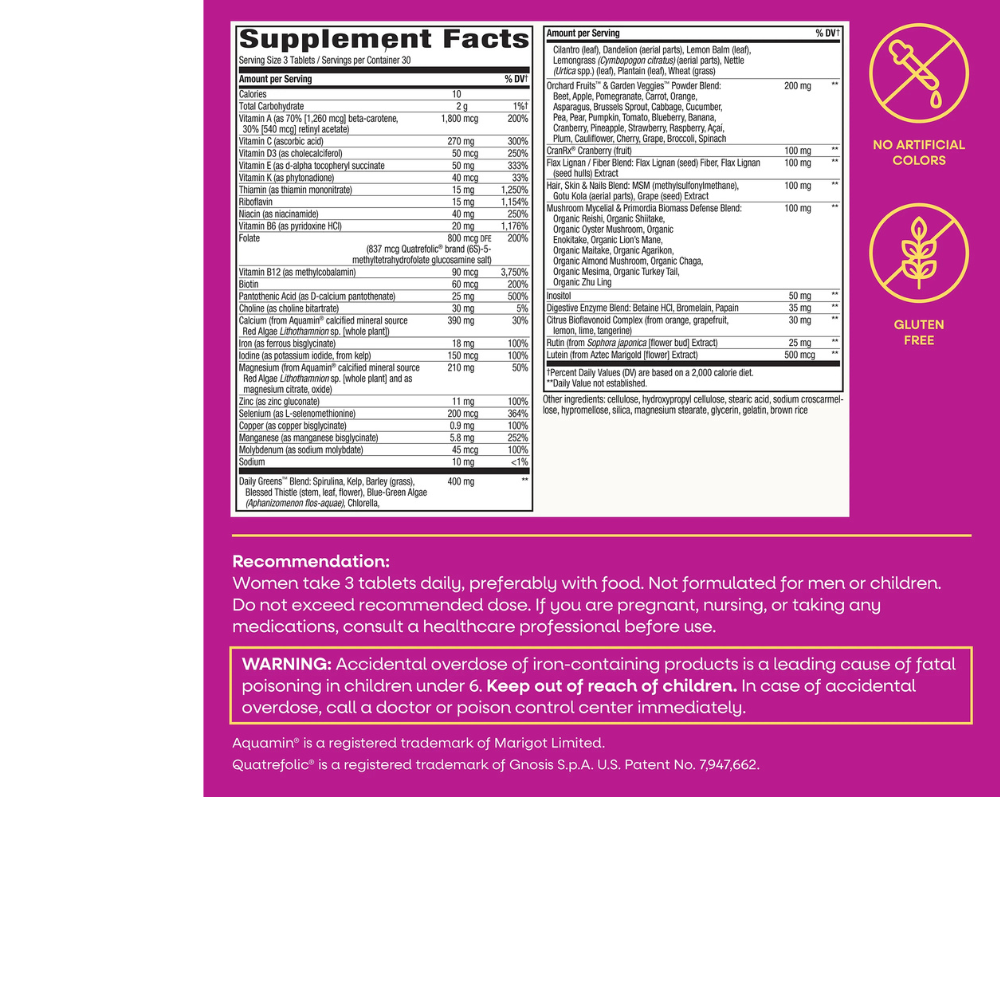 Alive! Max3 Potency Women's Complete Multivitamin