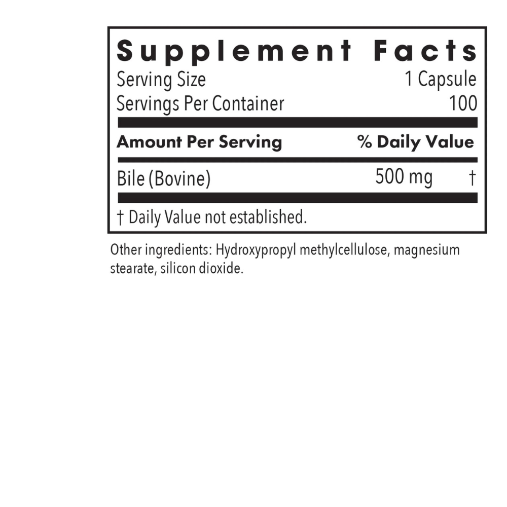 Bilis de buey 500 mg