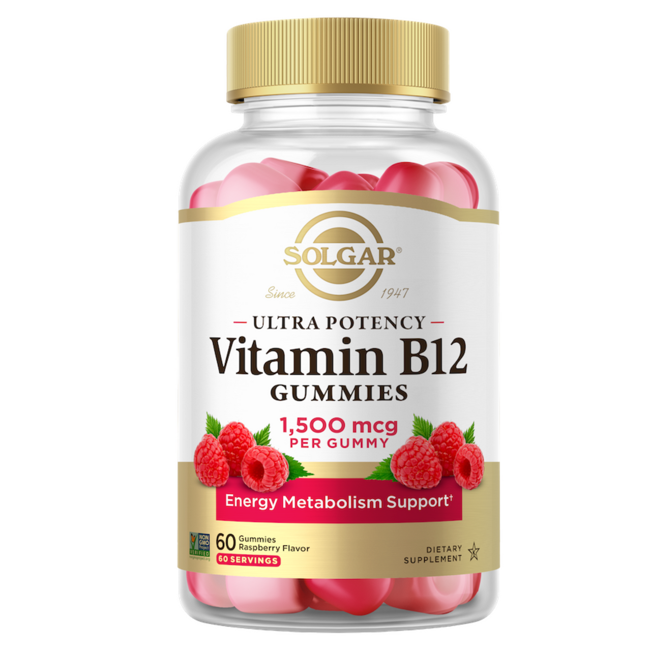 Ultra Potency Vitamin B12 Raspberry Gummies