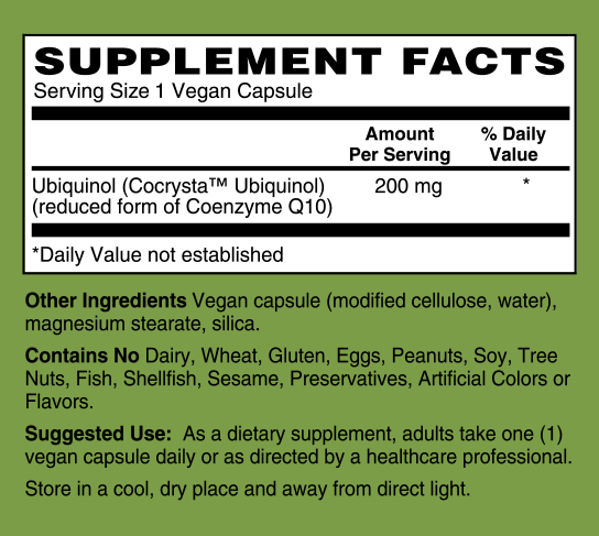 Ubiquinol CoQH 200 mg