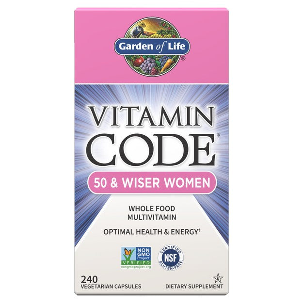 Vitamin Code 50 and Wiser Women - Garden of Life