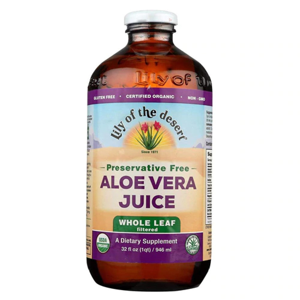 Organic, Aloe Vera Juice, Whole Leaf,