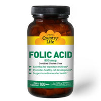 Thumbnail for Folic Acid 800 mcg - Country Life