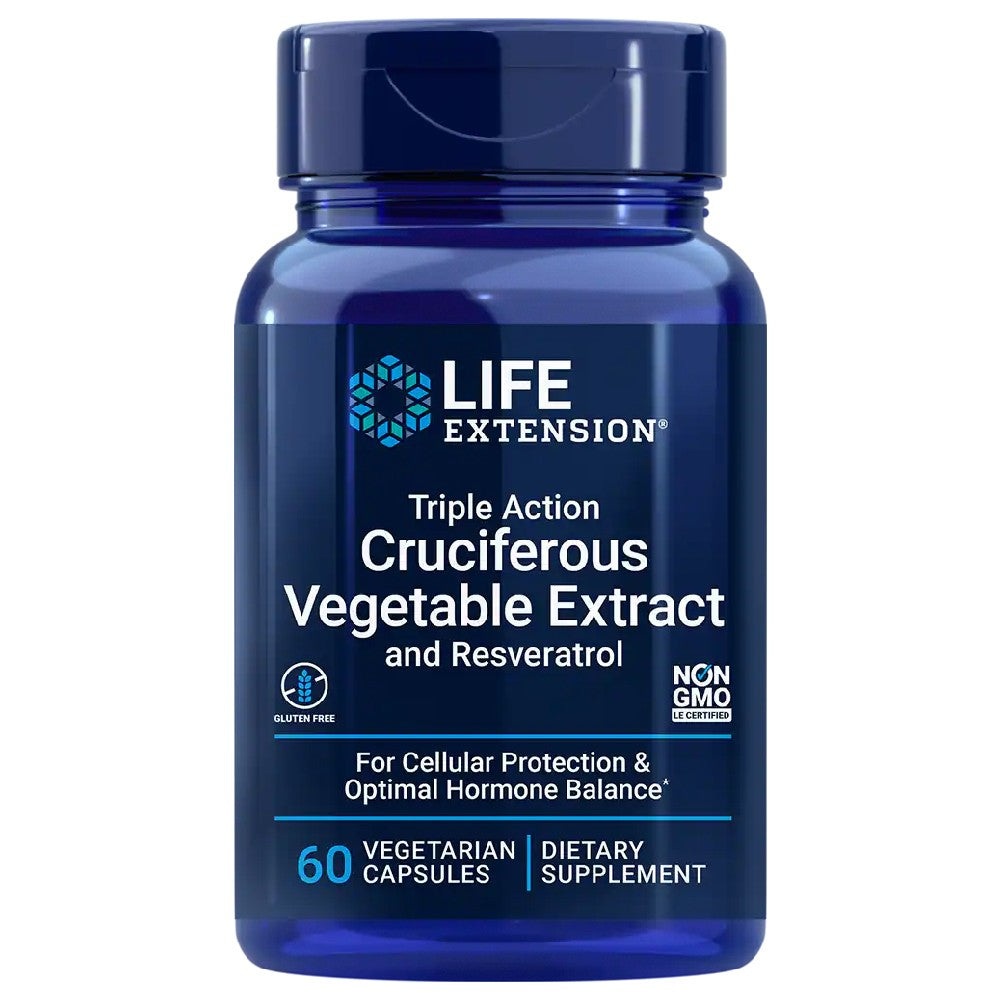 Extracto de vegetales crucíferos de triple acción y resveratrol