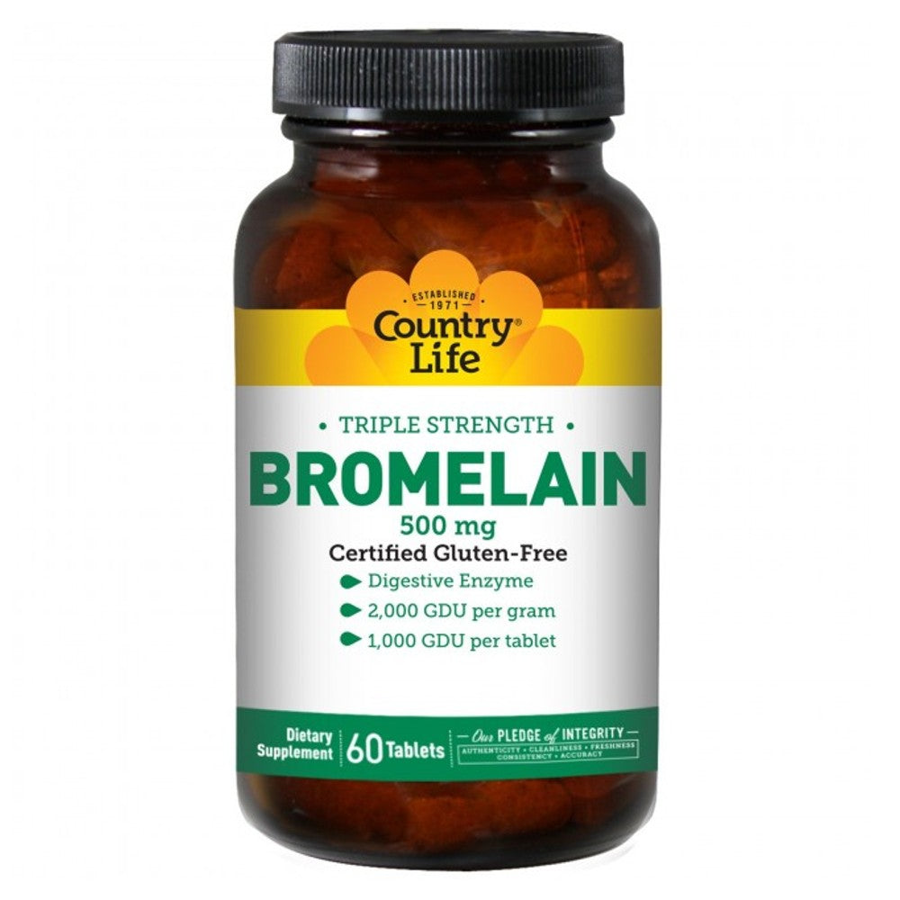Triple Strength Bromelain - Country Life