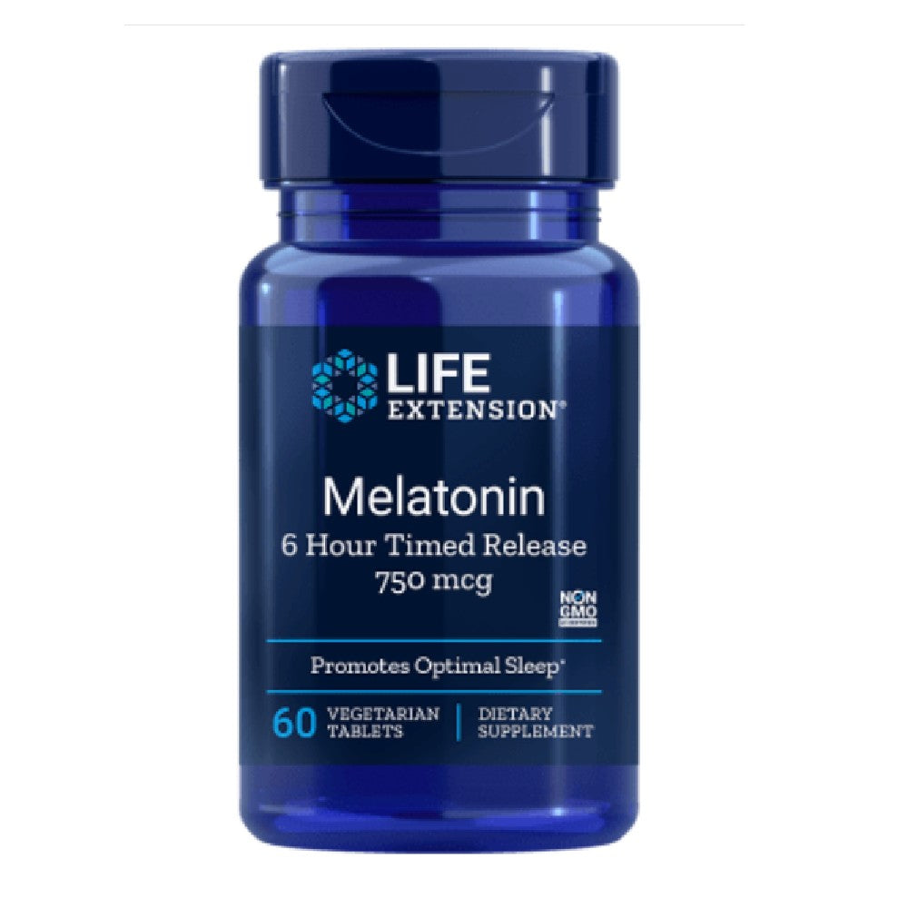 Melatonina, liberación programada de 6 horas