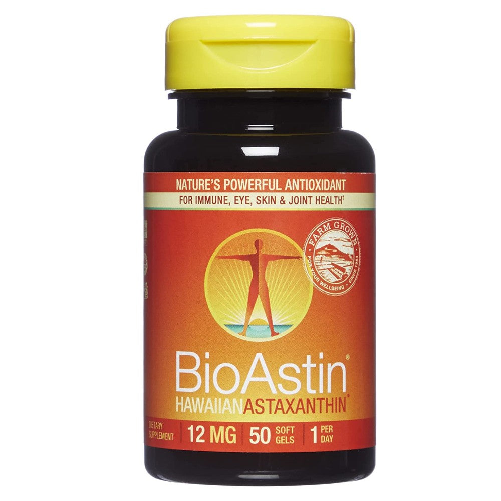 BioAstin, astaxantina hawaiana, 12 mg