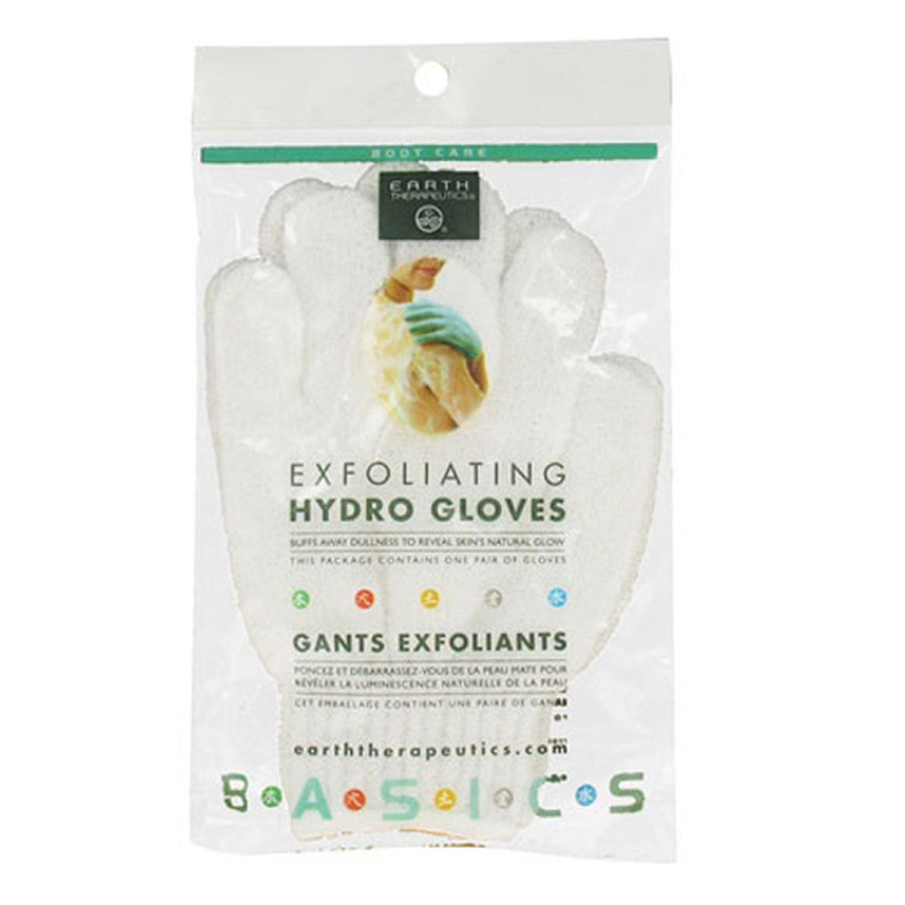 Exfoliating Hydro Gloves White - Earth Therapeutics