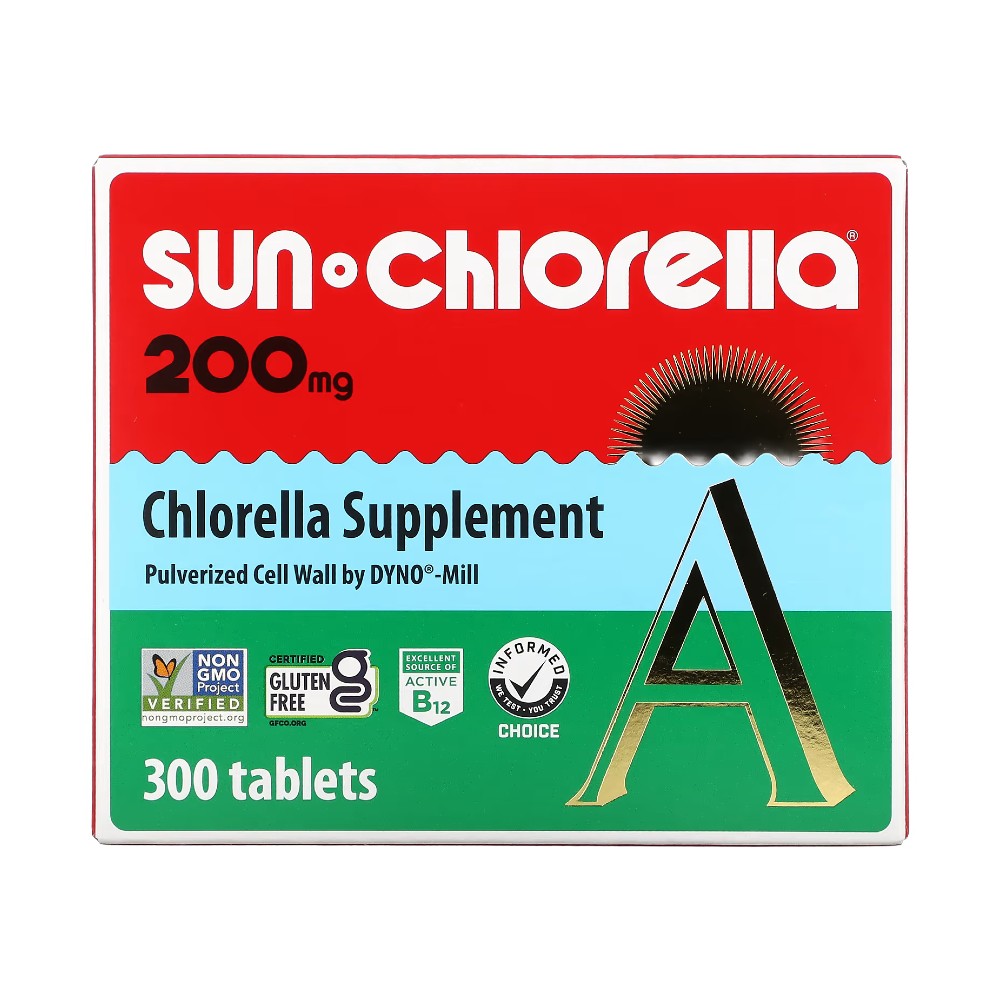 Suplemento de Clorela, 200 mg