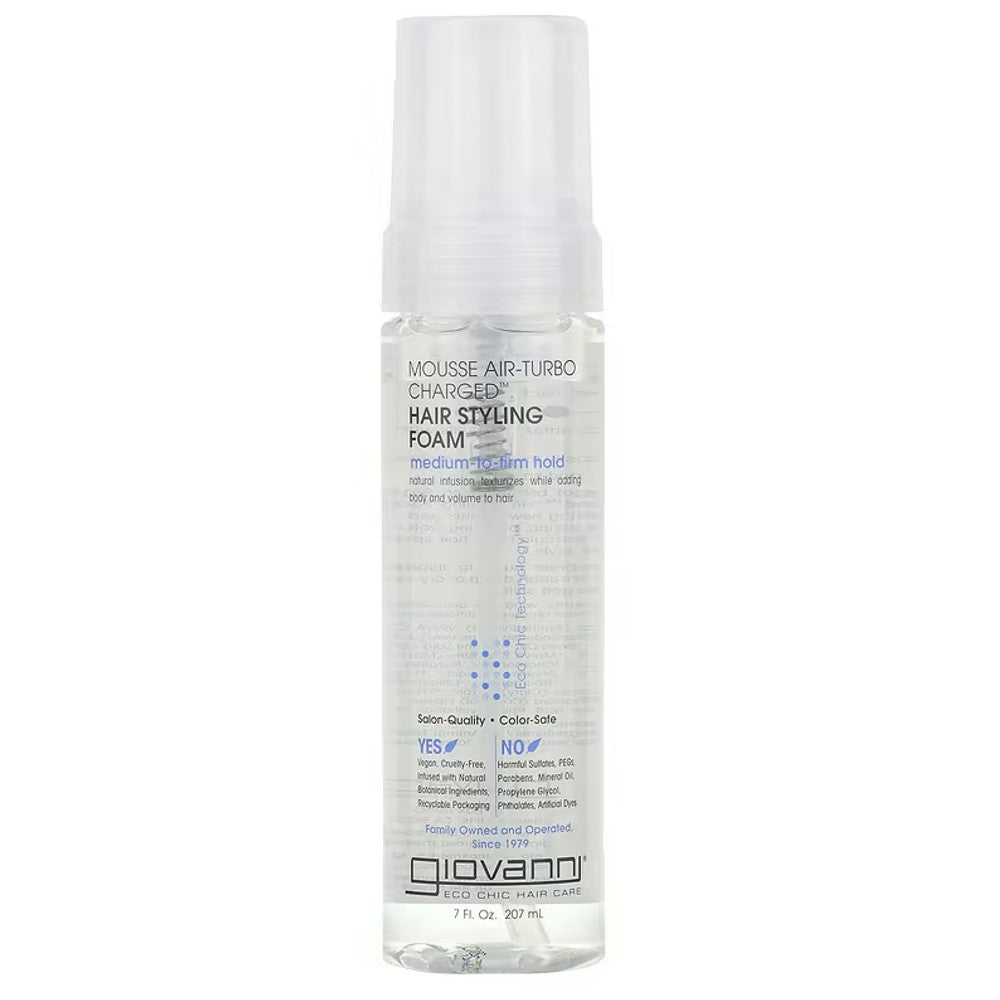 Mousse Air-Turbo Charged, Hair Styling Foam - Giovanni Hair Care