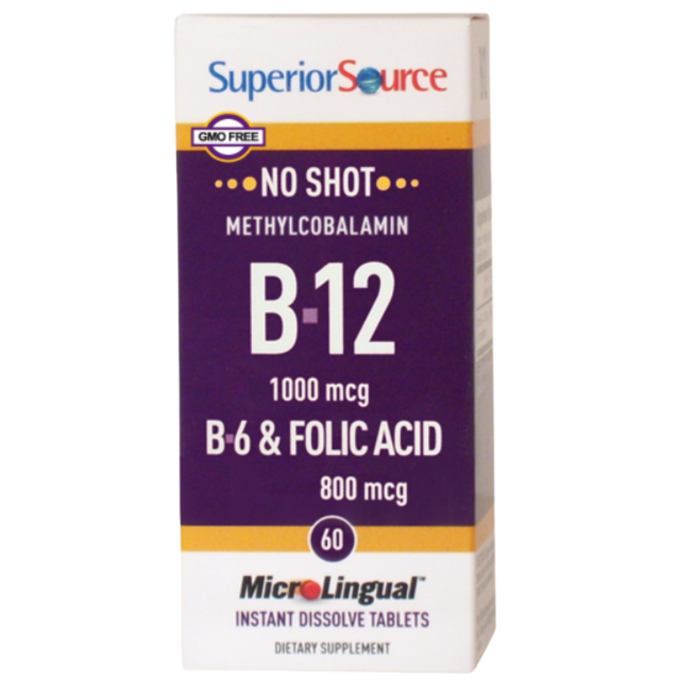 Metilcobalamina B-12 1,000 mcg / B-6 / Ácido Fólico 800 mcg