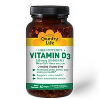 Thumbnail for Vitamin D3 10,000 I.U - Country Life