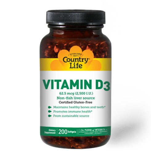 Vitamin D3 2,500 I.U. - Country Life