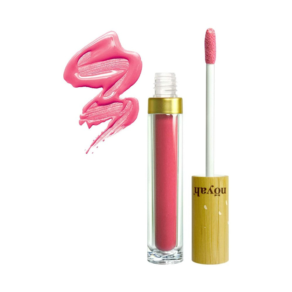 Brillo labial natural limpio, Glaseado Rosa